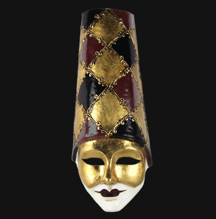 Masque Polichinelle de Venise – Artisanat Authentique de Venise