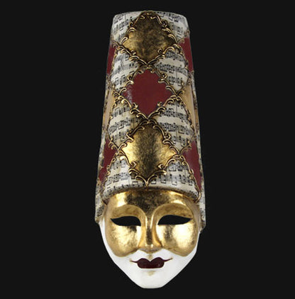 Masque Polichinelle Musica de Venise – Artisanat Authentique de Venise