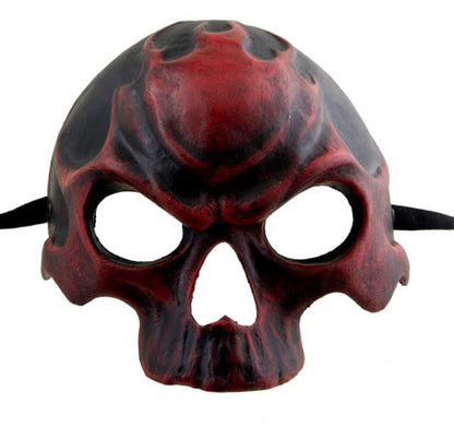 Masque Tête de Mort aux Roses Rouge – Artisanat Authentique de Venise