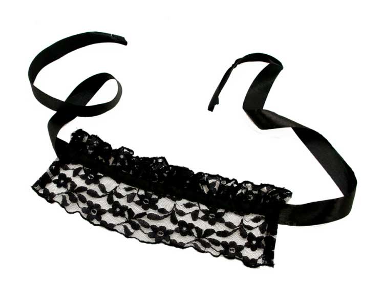 Masque Coquin Vénitien Loup en Dentelle Noire