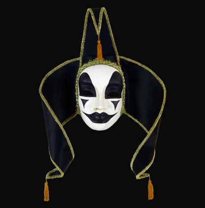 Masque La Comtesse à Pointes Noires – Artisanat Authentique de Venise