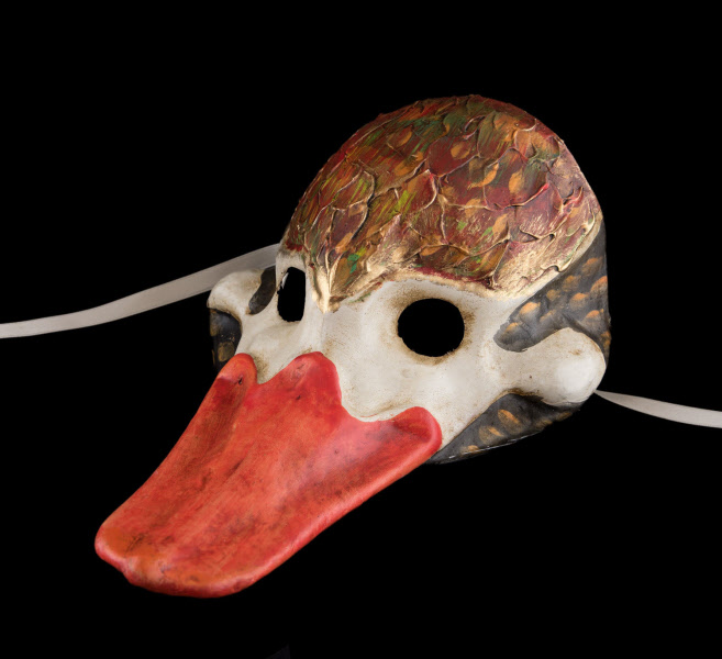 Grand canard en céramique vintage