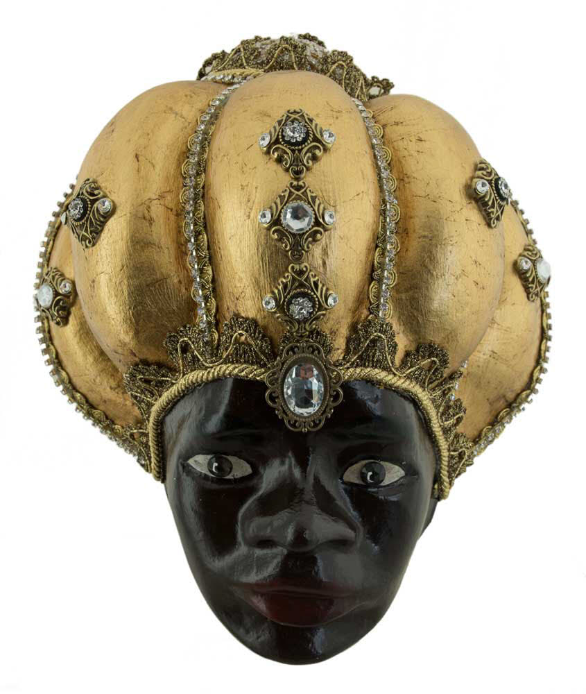 Masque Vénitien Murano En Céramique Et Papier Mâché - Neuf