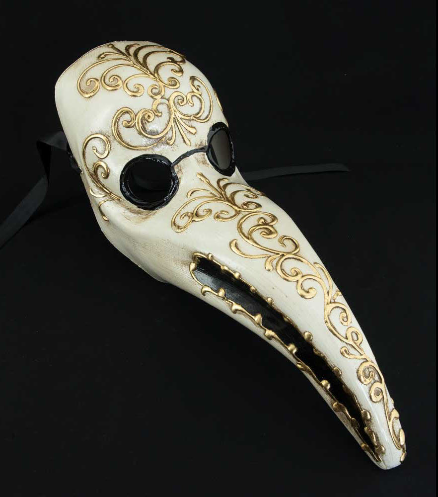 Masque Docteur de la Peste avec dorure de Venise