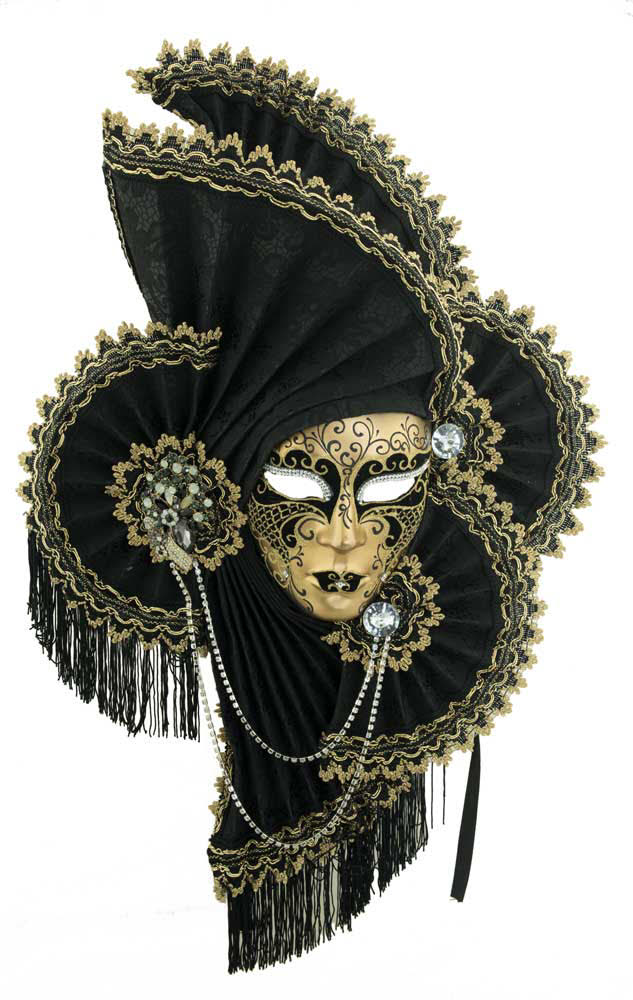 Lot De 2 Masques Vénitiens En Céramique - Blanc - Décoration Carnaval Elle & Lui