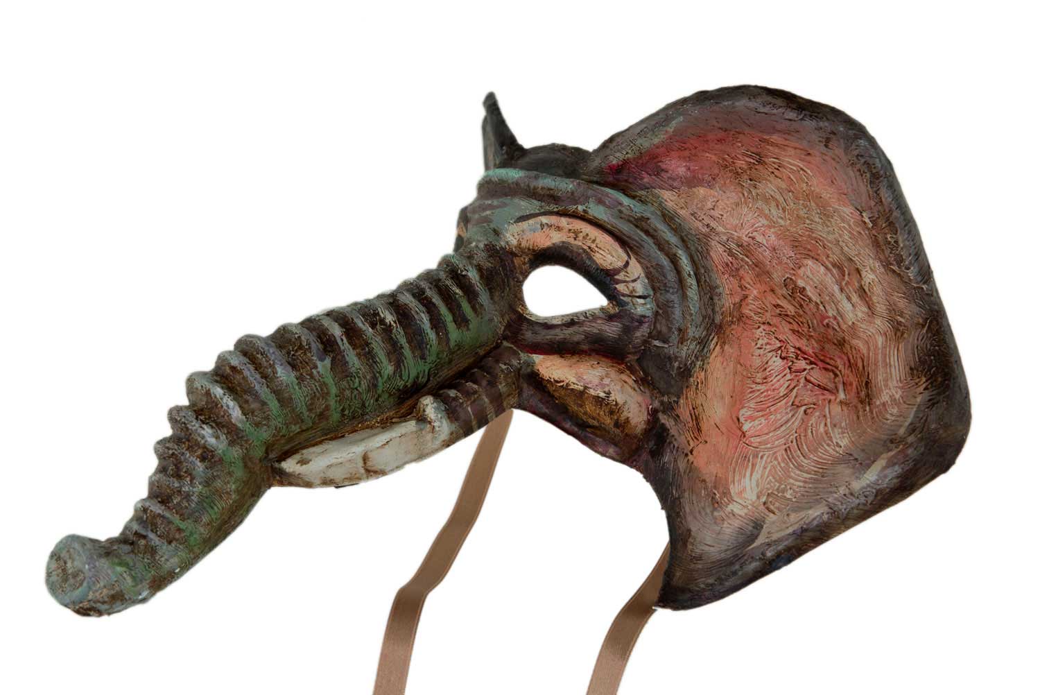 Masque de Venise Elephant Papier Mâché déguisement carnaval Luxe Fait main 578