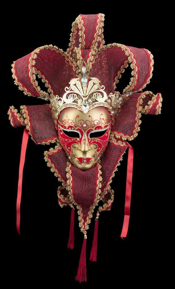 Aimant Décoratif Frigo Masque De Clown Vénitien - Autocollant Magnétique Fort, Réutilisable, Pour Décoration Bureau Ou Fête