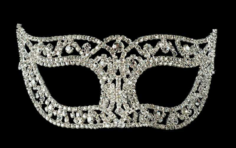 Masque D'opéra Sur La Poignée Symbole Du Carnaval Vénitien Vintage