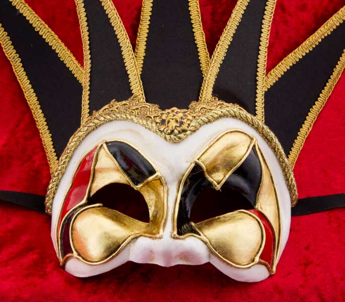 Masque De Venise Murano En Céramique Et Papier Mâché – Neuf