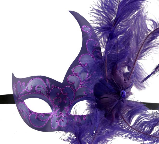 Masque Vénitien Halloween Réglable - Adultes Et Enfants - Noir, Rouge, Bleu, Violet, Jaune