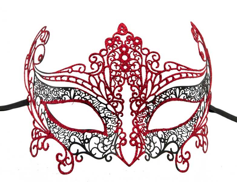 Masque Vénitien artisanal plumes fait main Carnaval | Kaufen auf