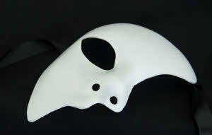 6 Pièces Masques Blancs à Peindre Masque Visage Complet Vide Pour DIY